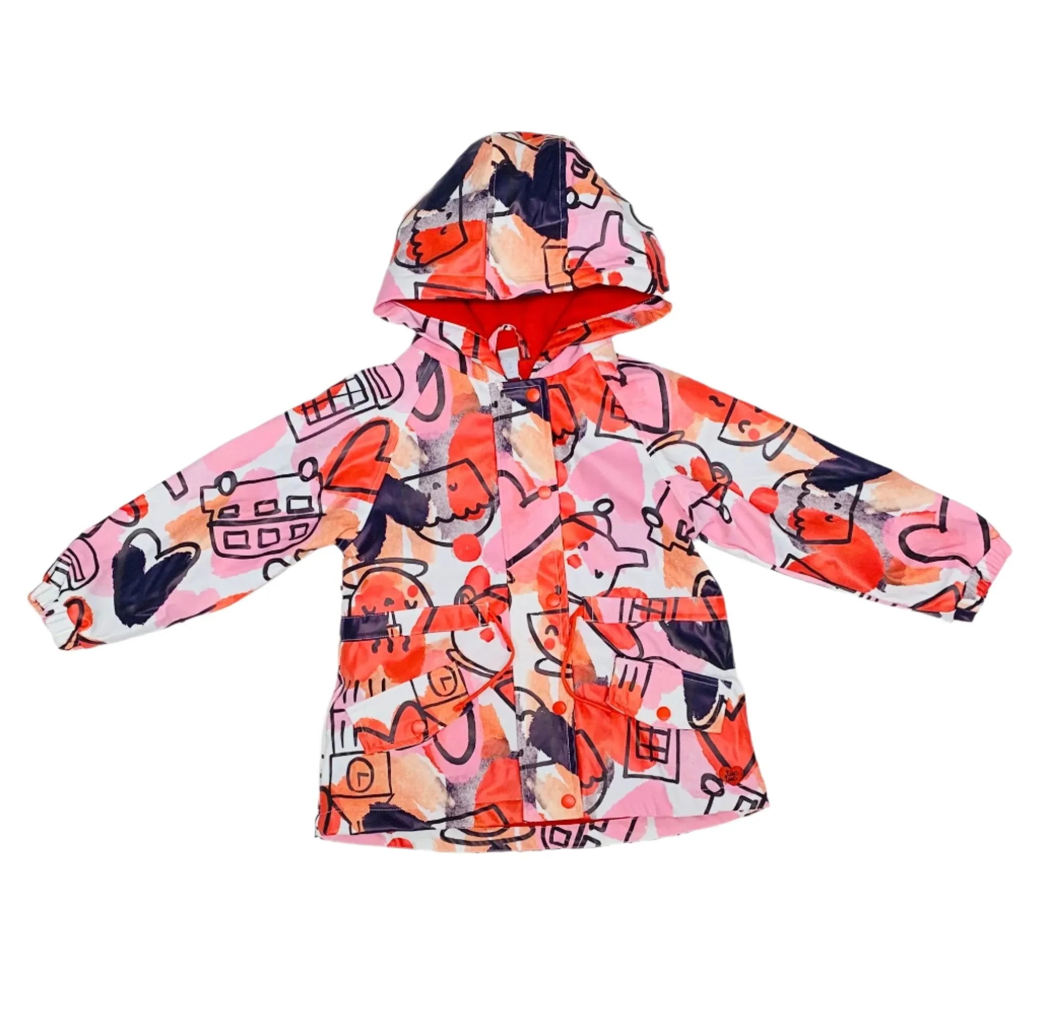 Tuc Tuc Cartoon Calling Raincoat