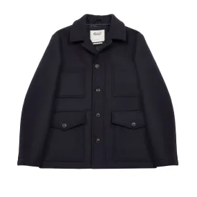 Valstar Wool Felt Arthur Work Jacket in Navy