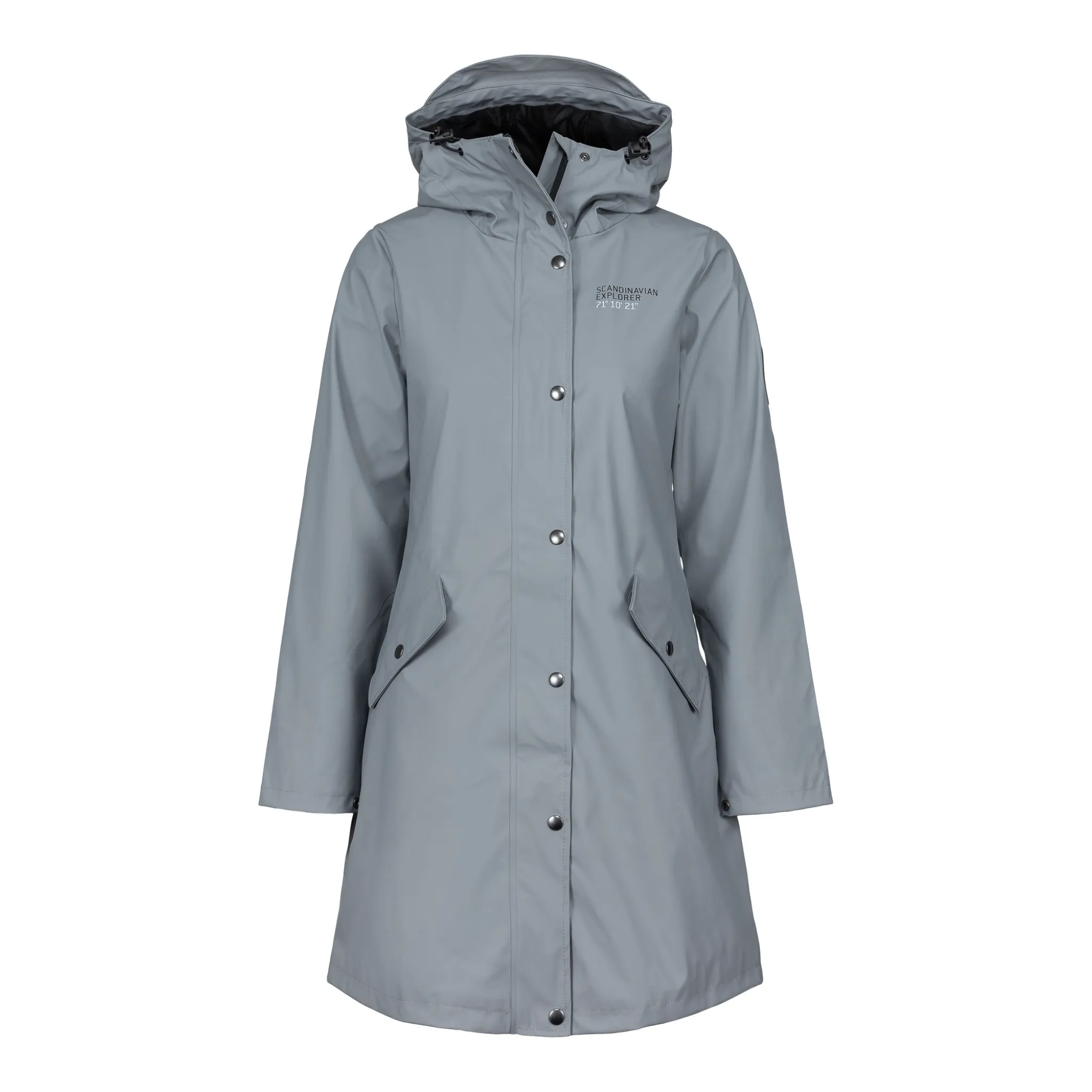 Women's Scandinavian Raincoat - Light Grey