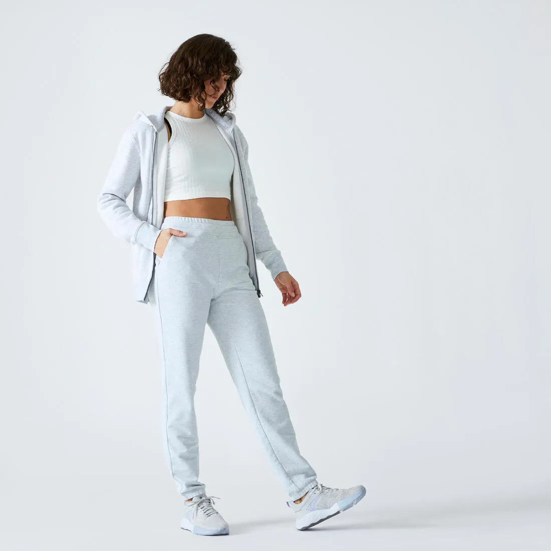 Women's Slim Fitness Jogging Bottoms 500