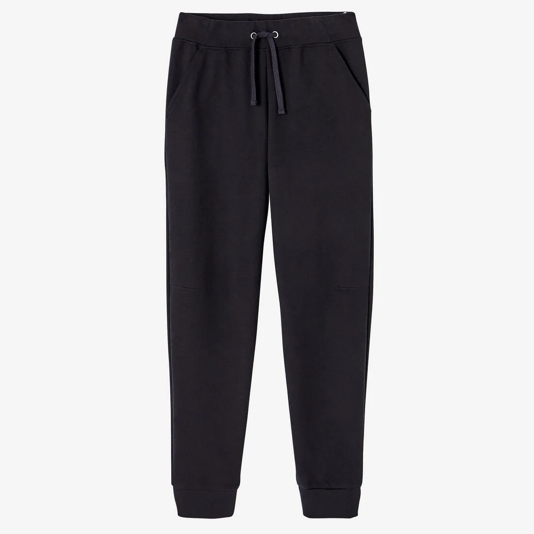 Women's Straight-Cut Cotton Jogging Fitness Bottoms With Pocket 500